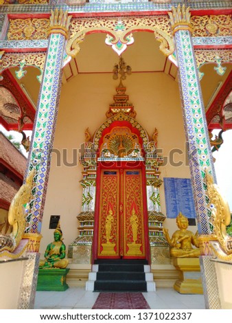 Architecture in Thai temples (Wat Khon Than, Mae Rim District, Chiang Mai Province)