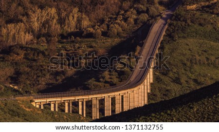 The Blufi Bridge, on the Madonie Mountains