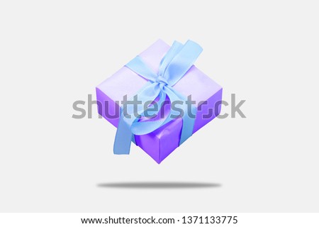 Small Gift Box isolated on white background. High resolution photo.