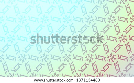 Geometric pattern with Blur Sweet Dreamy Gradient Color Background. For Your Graphic Invitation Card, Poster, Brochure. Vector Illustration