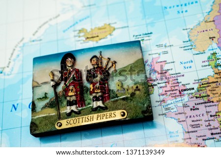 Souvenir magnet from Scotland