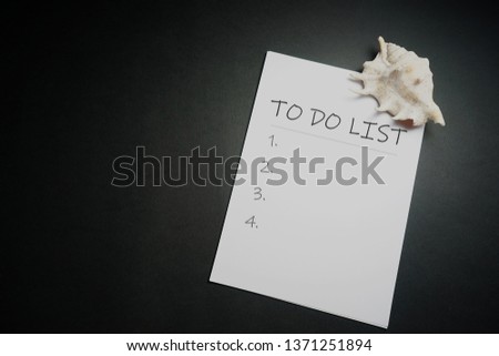 Reminder concept - 'To Do List' written on empty white paper                     