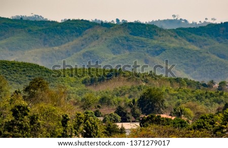 Mountains in Phaya Tong Su, Myanmar.