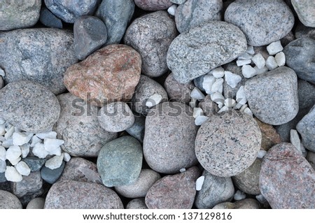 Stones in the garden