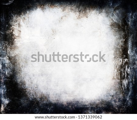Grunge abstract background with frame and space for your text or picture, scary messy texture