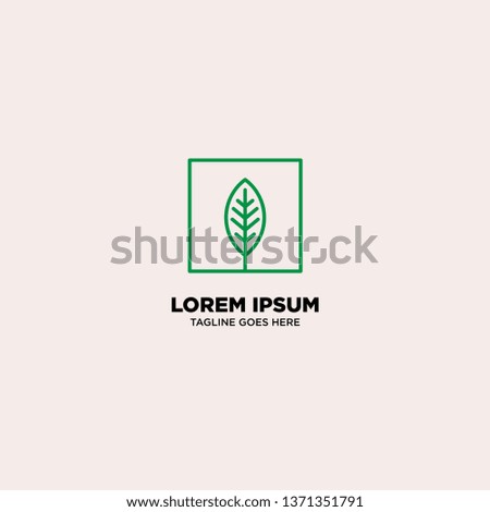Leaf Nature logo template, vector illustration - Vector