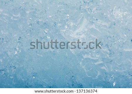 blue background of cold ice
