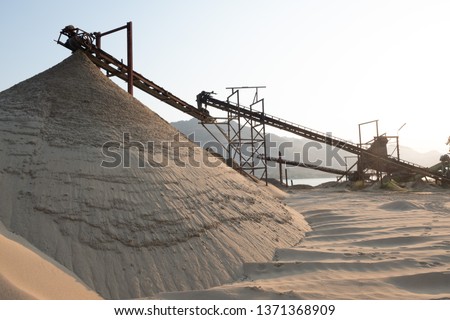 beautiful view of sand mine.