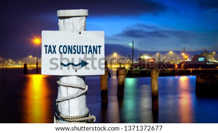 Street Sign TAX CONSULTANT