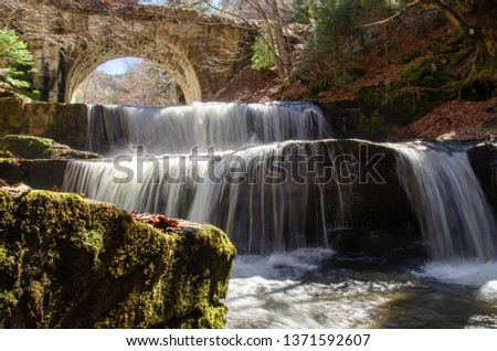 Beautiful waterfall near Sitovo village, Plovdiv, Bulgaria