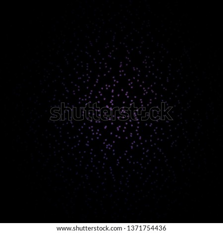 Dark Purple vector template with neon stars. Shining colorful illustration with small and big stars. Theme for cell phones.