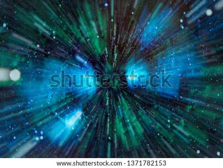 Universe scene with stars and galaxies in deep space showing the beauty of space exploration