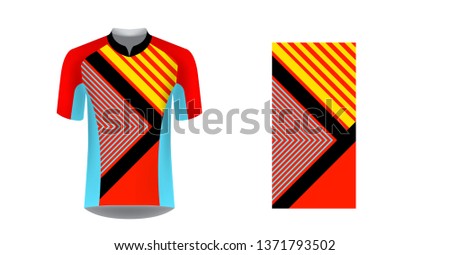 Sportswear templates for designers. Layouts for creating custom designs for promotions and sport events. Uniform for running, marathon, cycling tour.