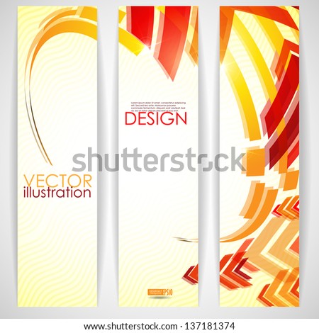 Arrow red background with place for your text. Vector illustration. Eps 10.