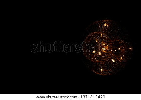 Hanging Lamp with black background