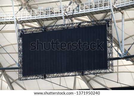 Digital Scoreboard At A Stadium