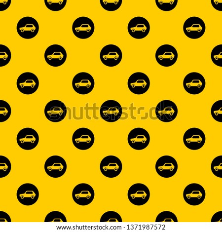 Only motor vehicles allowed road sign pattern seamless vector repeat geometric yellow for any design
