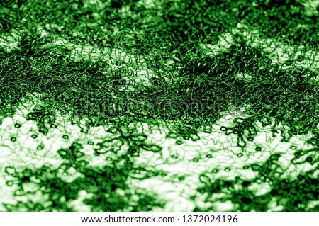 Texture, pattern, lace fabric in green on a white background. This is a subtle and classy lace of medium weight and is perfect for your design, overlays for backgrounds, other accents