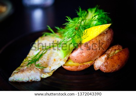 steamed fish with potatoes