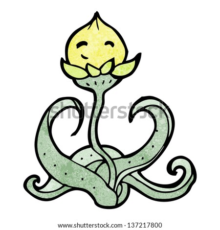 flower cartoon character