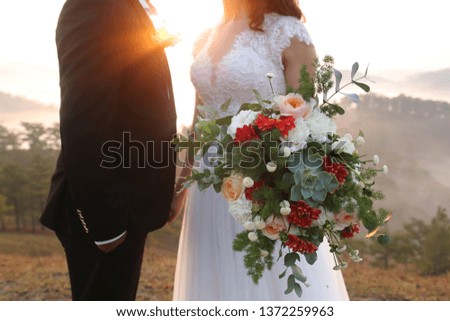 photograph creative of the love couples in wedding, images used for idea design, advertising, printing and more