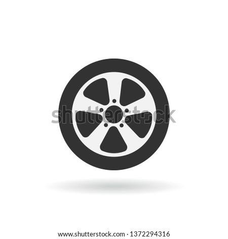 Transport tire icon
