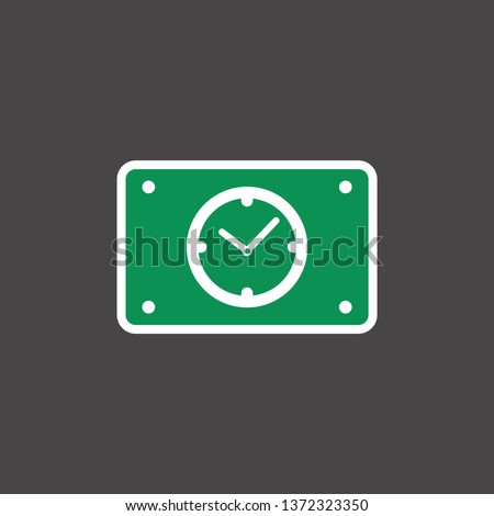 simple clock icon