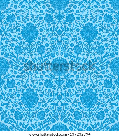 Abstract vector vintage flower background.