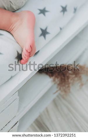 baby foot with cute fingers