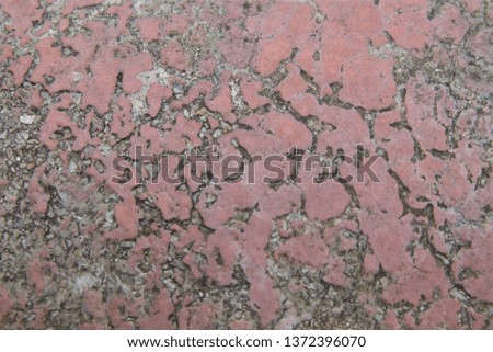 Blurred pink old vintage crack cement pattern texture surface background