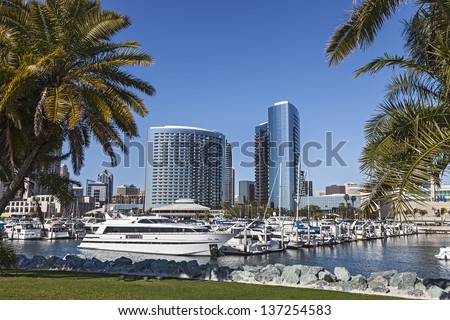 City View with Marina Bay at San Diego, California