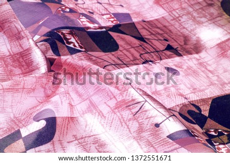 Background texture Universal georgette with a silk print,