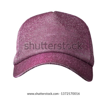 hat isolated on white background. Hat with a visor.