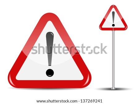  Blank Traffic Sign isolated on white background