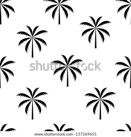 Palm tree seamless pattern  illustration