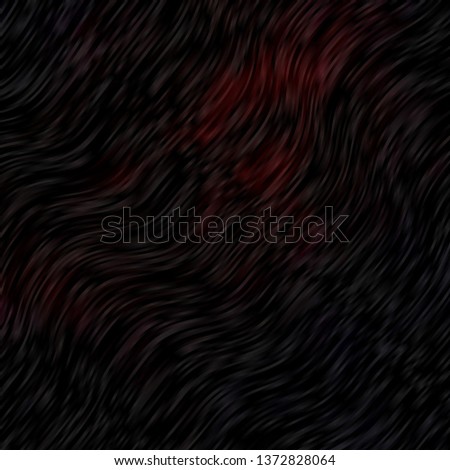 Dark Red vector background with bent lines. Abstract gradient illustration with wry lines. Best design for your ad, poster, banner.