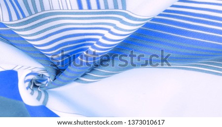 Texture, background, pattern, silk fabric, brown color, geometric lines, pattern from tribal straight lines of different shades, geometric pattern, set for your projects, blue and white