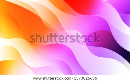 Geometric wave shape with Smooth Abstract Colorful Gradient Backgrounds. For Brochure, Banner, Wallpaper, Mobile Screen. Vector Illustration
