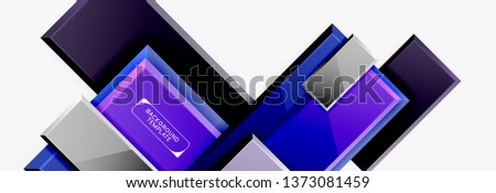 Abstract square composition for background, banner or logo. Vector
