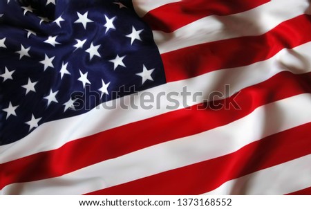 United States of America USA Flag for the holiday 4th of July. Celebrating Independence Day. Eps10 vector illustration. - Vector illustration
