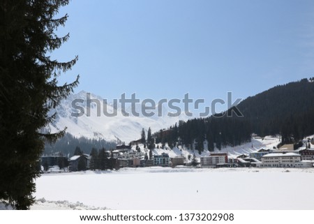 Swiss Alps in snowy winter