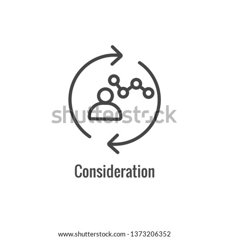 New Business Process Icon | Consideration phase Royalty-Free Stock Photo #1373206352