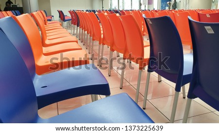 Empty chairs in office auditorium 01 