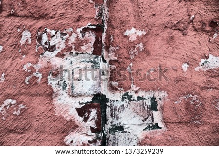 Beautiful aged and weathered vintage brick walls with lots of details in high resolution