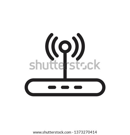 router icon template Royalty-Free Stock Photo #1373270414