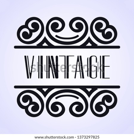 Modern art deco vintage badge logo design vector illustration for packaging of luxury products