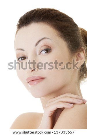 Beautiful spa woman, with healthy clean skin