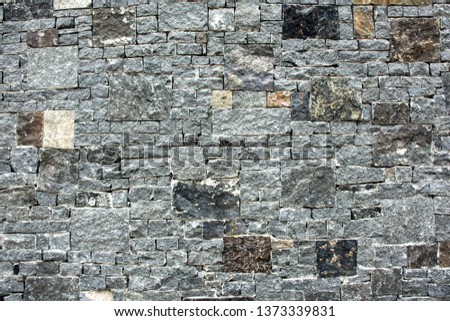 Grey stones wall. Abstract Background or texture.
