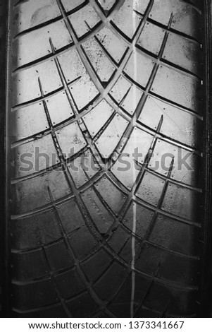 Tyre background.Car tyres close up.