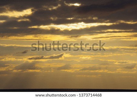 Sky with golden hues